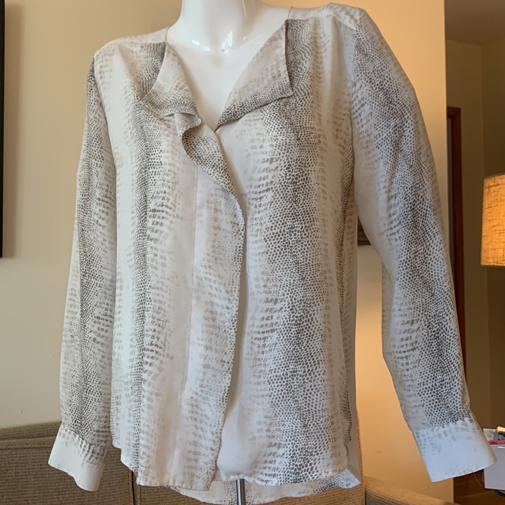 90’s Kenar Python Snakeprint Hi-Low Blouse - image 7